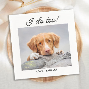 Jag gör för enkelt foto Cute Roligt Hund Pet Bröll Pappersservett