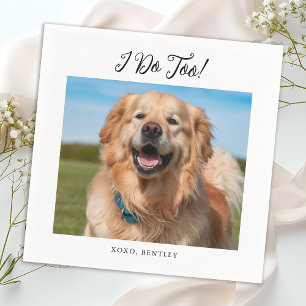 Jag gör för enkelt Modern Cute Photo Pet Hund Bröl Pappersservett