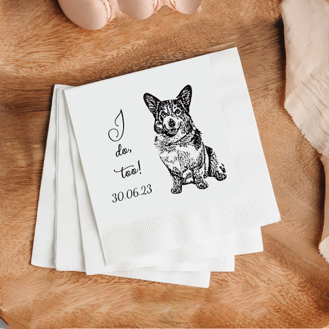 Jag gör för Hund Cocktail Napkin Pet Napkin Pappersservett (Skapare uppladdad)