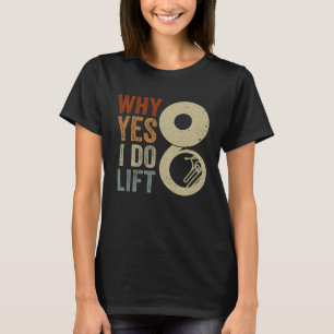 Jag gör Hiss Sousaphone Player Expert Musician Mus T Shirt