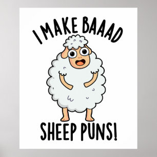 Jag gör illa fårkoppor till en fjällig djurpucko poster