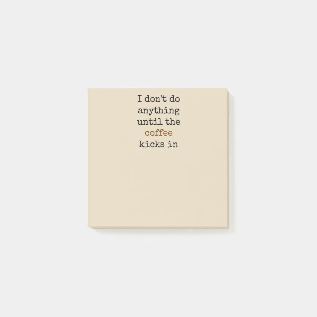 Jag gör ingenting förrän.. post-it block (Framsida)