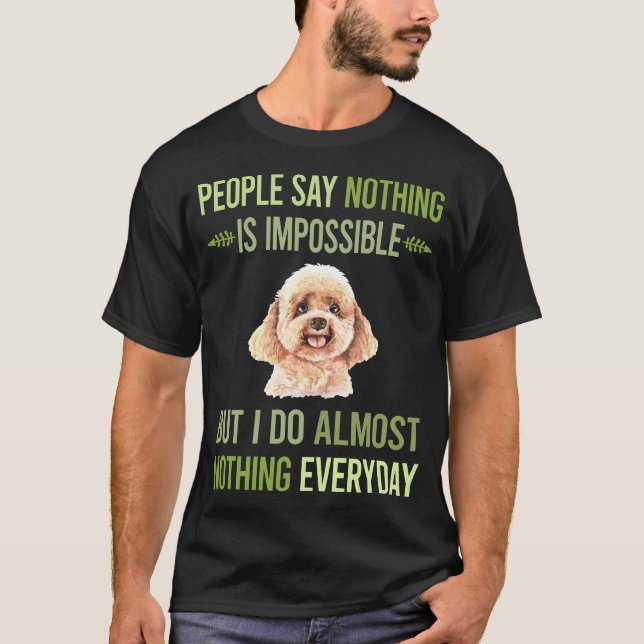 Jag gör ingenting Leksak Pudel 01 T Shirt (Framsida)