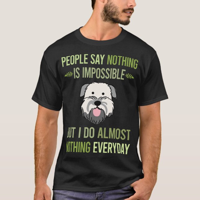 Jag gör ingenting Soft Coated Wheaten Terrier 01 T Shirt (Framsida)