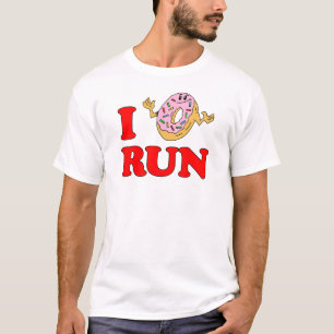 Jag gör inte (Donut) Springa Running Spectator Tee Shirt