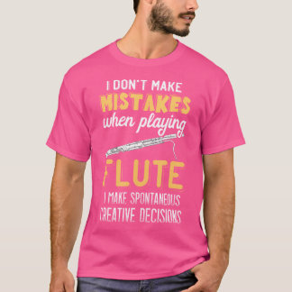 Jag gör inte fel på Musikinstrument, smidig musik T Shirt