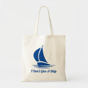Jag gör inte ge en frakt. Cute nautical tobag Tygkasse