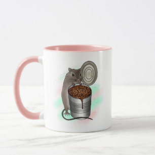 Jag gör inte ge ett Råtta! Råtta och Bake Beans Mugg