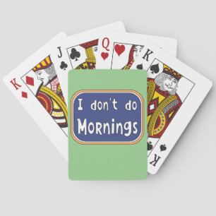 Jag gör inte marnings casinokort