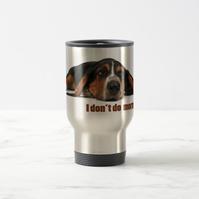 Jag gör inte morgnar resemugg (Center)