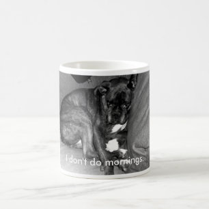 Jag gör inte mornings. kaffemugg