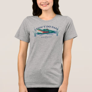 Jag gör inte Naps Alligator - vitlotus T Shirt