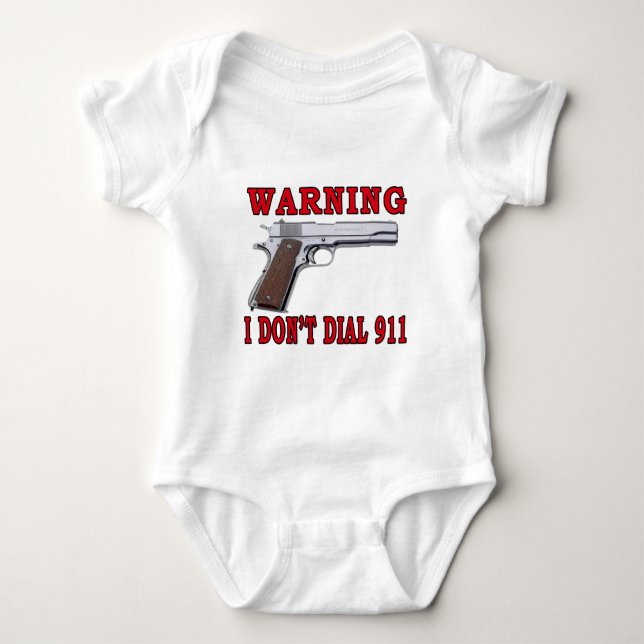 Jag gör inte ringer 911 tee (Framsida)