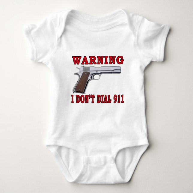 Jag gör inte ringer 911 tee shirt (Framsida)