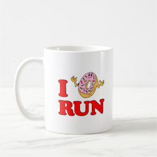 Jag gör inte Springa Funny Mug Kaffemugg