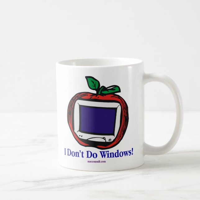 Jag gör inte Windows! Kaffemugg (Höger)