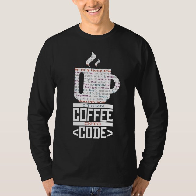 JAG GÖR KAFEE TILL CODE Roligt Webben Utvecklare C T Shirt (Framsida)