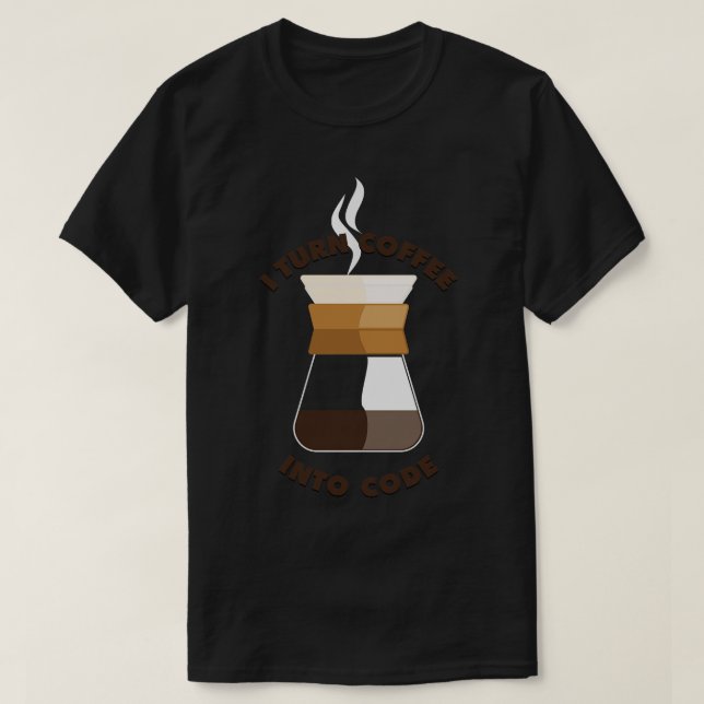 Jag gör kaffe till kod t shirt (Design framsida)