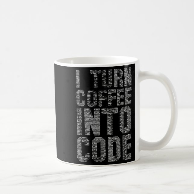 Jag gör kaffe till kodprogram för noffertprogramme kaffemugg (Höger)
