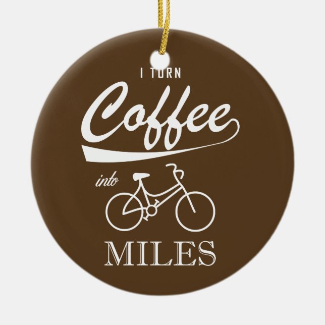 Jag gör kaffe till Miles Julgransprydnad Keramik (Framsidan)