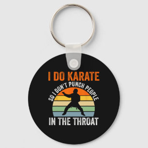 Jag Gör Karate Så Jag Inte Slår Folk Kampsport Nyckelring