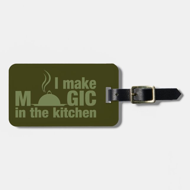 Jag gör Magic anpassningsbar-bagagemärke Bagagebricka (Horisontell Framsida)