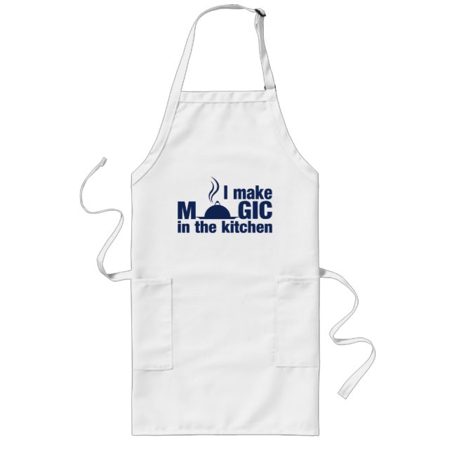 Jag gör Magic apron - välj stil, färg Långt Förkläde (Framsidan)