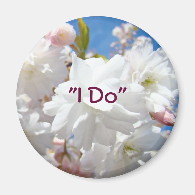 Jag gör magneter Brud Bröllopsblommor Blommor (Framsidan)