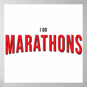 Jag gör Marathons V2-lustigt vakande Poster