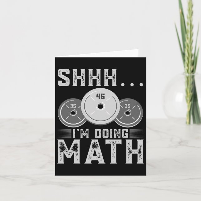 Jag gör Math Fitness Weightlift Workout. Kort (Framsida)