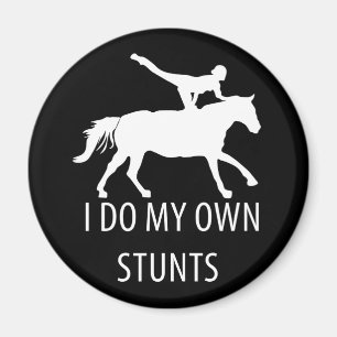 Jag gör mig själv stunter och vaulting Horseriding Magnet