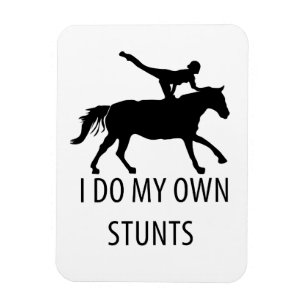 Jag gör mig själv stunter och vaulting Horseriding Magnet