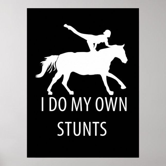 Jag gör mig själv stunter och vaulting Horseriding Poster (Framsidan)