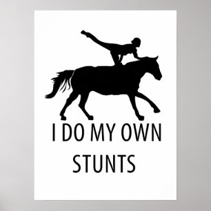 Jag gör mig själv stunter och vaulting Horseriding Poster