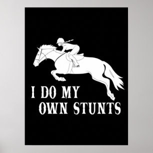 Jag gör mig själv till stutter Horse Riding Poster