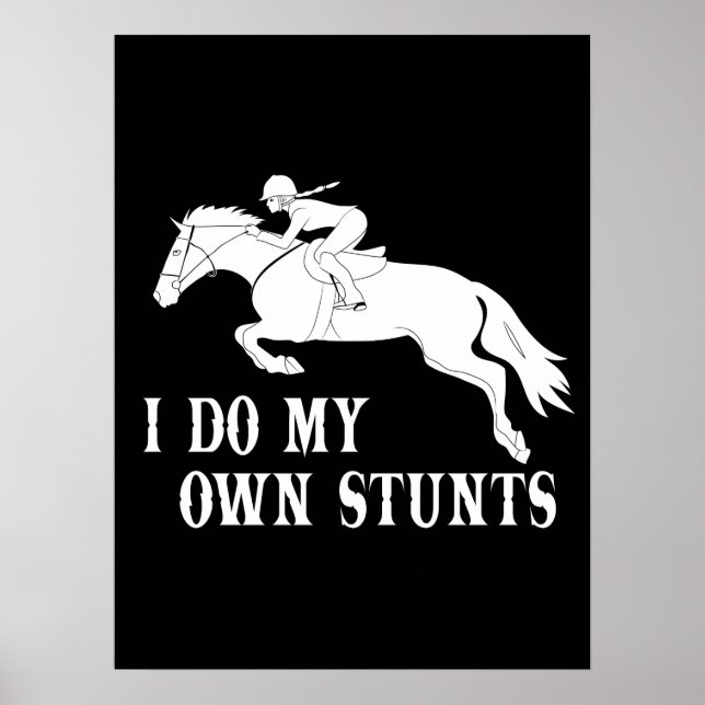 Jag gör mig själv till stutter Horse Riding Poster (Framsidan)