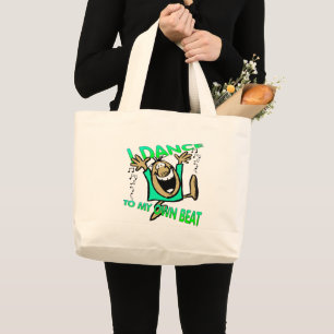 JAG GÖR MIN EGEN BEAT DANCE BAG TOTE JUMBO TYGKASSE