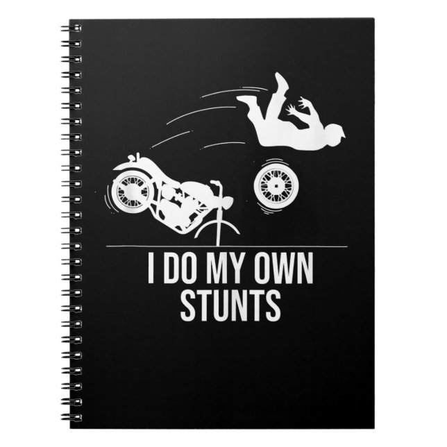 Jag gör min egen Coola motorcykelgift Manar Anteckningsbok (Framsidan)