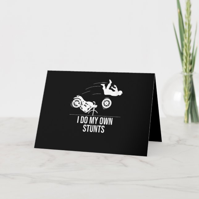 Jag gör min egen Coola motorcykelgift Manar Kort (Framsida)