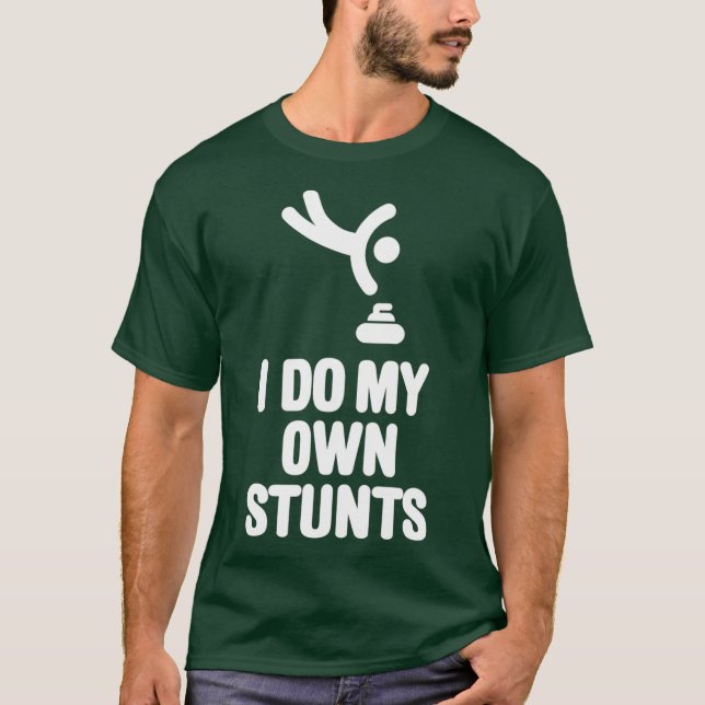 Jag gör min egen fantastiska kurvsten roligt Curli T Shirt (Framsida)