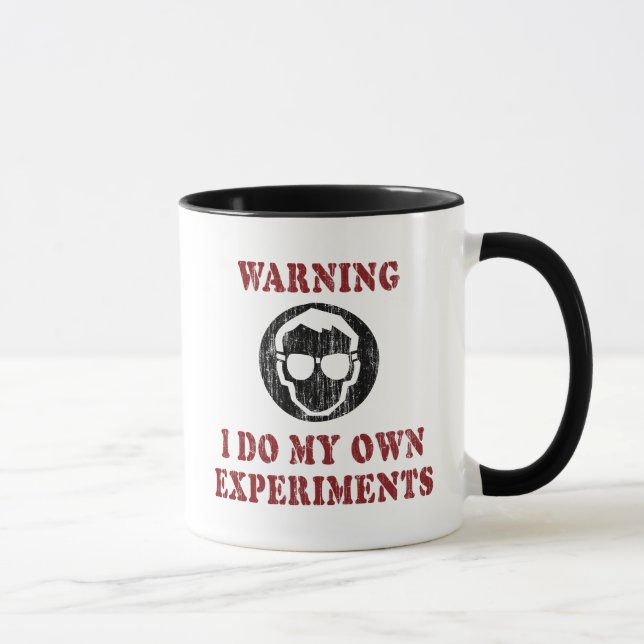 Jag Gör Mina Egna Experiment - Cool Vetenskapsman  Mugg (Höger)
