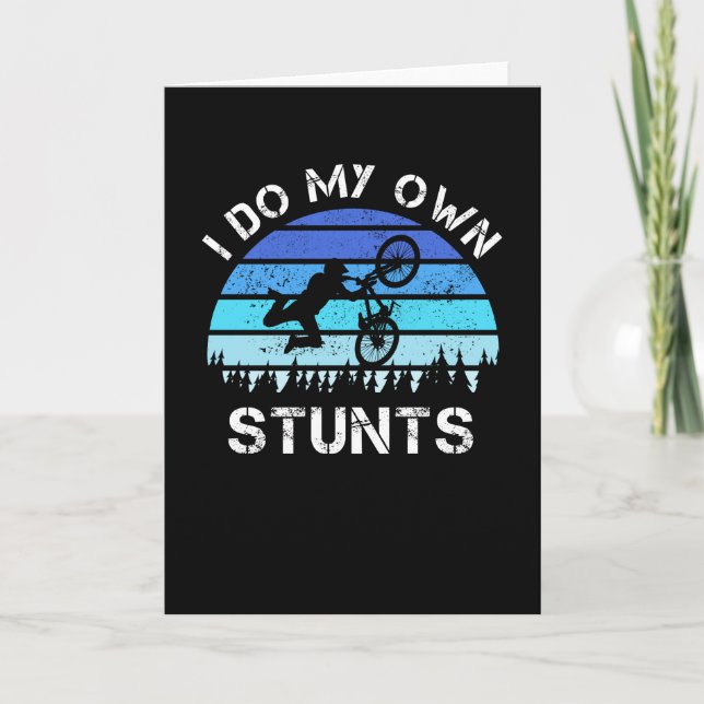 Jag gör mina egna hästar Mountain Biking Gift Kort (Framsida)