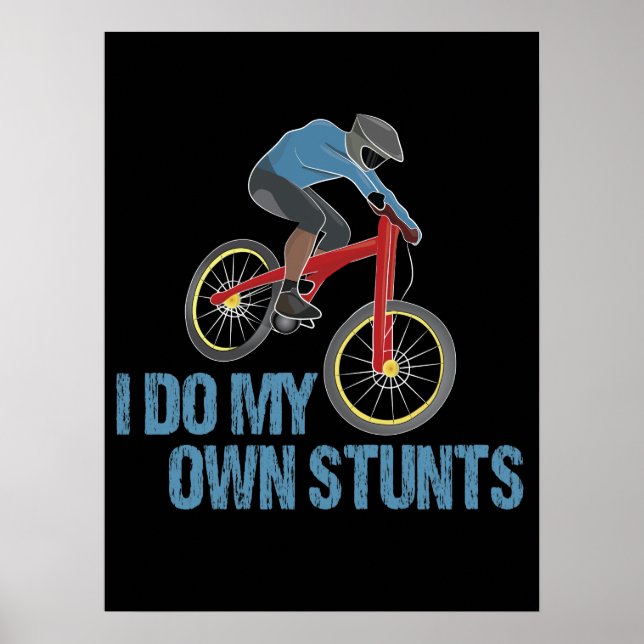 Jag gör mina egna stenar bergsbiking poster (Framsidan)