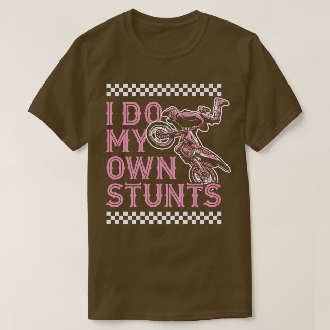 Jag gör mina egna stenar, Biker Dirt Bik T Shirt (Design framsida)