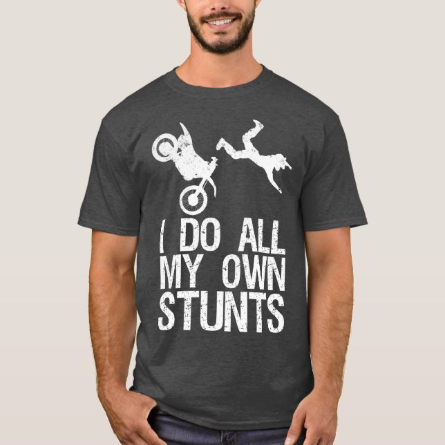 Jag gör mina egna stenar Dirt Bike Motocross Gift T Shirt (Framsida)