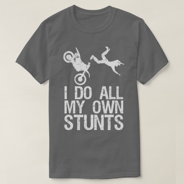 Jag gör mina egna stenar Dirt Bike Motocross Gift T Shirt (Design framsida)