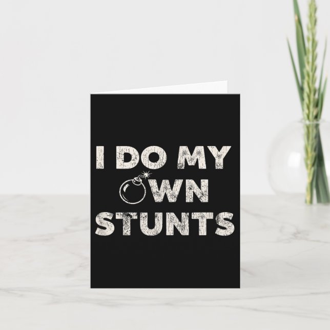 Jag gör mina egna stenar _ Funny Klutz Quote - Sar Kort (Framsida)