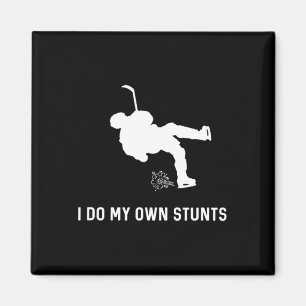 Jag gör mina egna stenar Hockey Funny Hockey Playe Magnet
