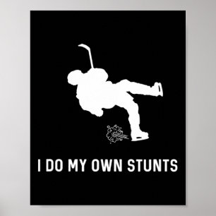 Jag gör mina egna stenar Hockey Funny Hockey Playe Poster