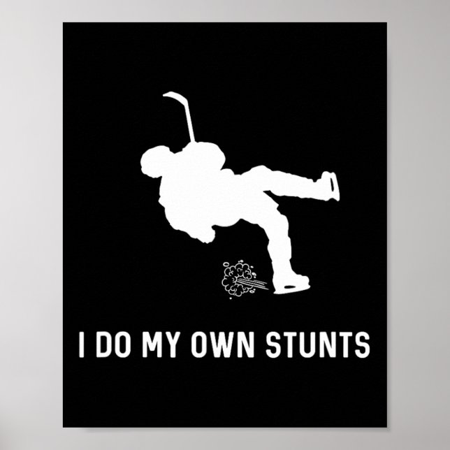 Jag gör mina egna stenar Hockey Funny Hockey Playe Poster (Framsidan)